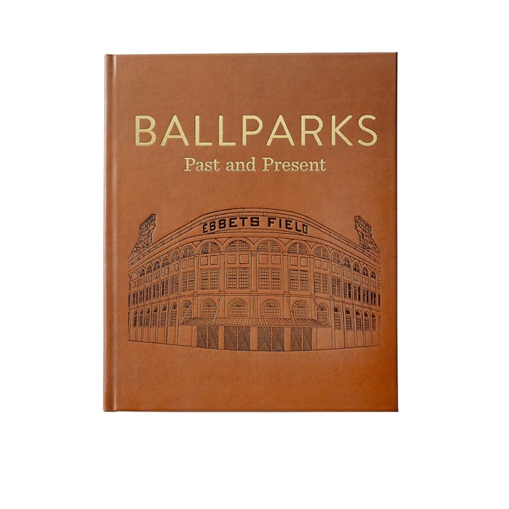 Ballparks Past And Present Tan Bonded Leather