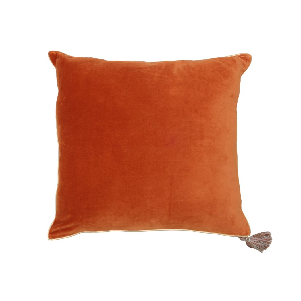 Velvet Two Tone Throw Pillow