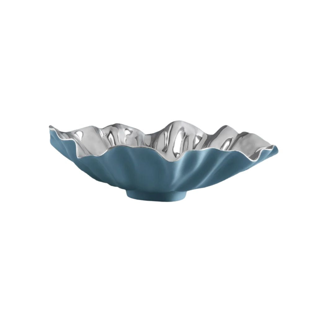 Beatriz Ball Blue and Silver Bloom Bowl