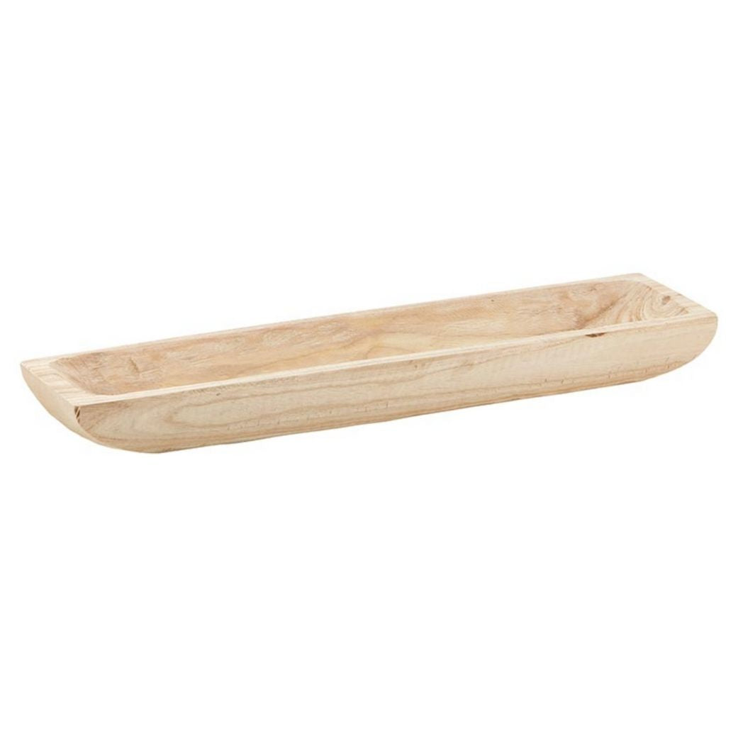 Paulownia Wood Rectangle Tray - Natural