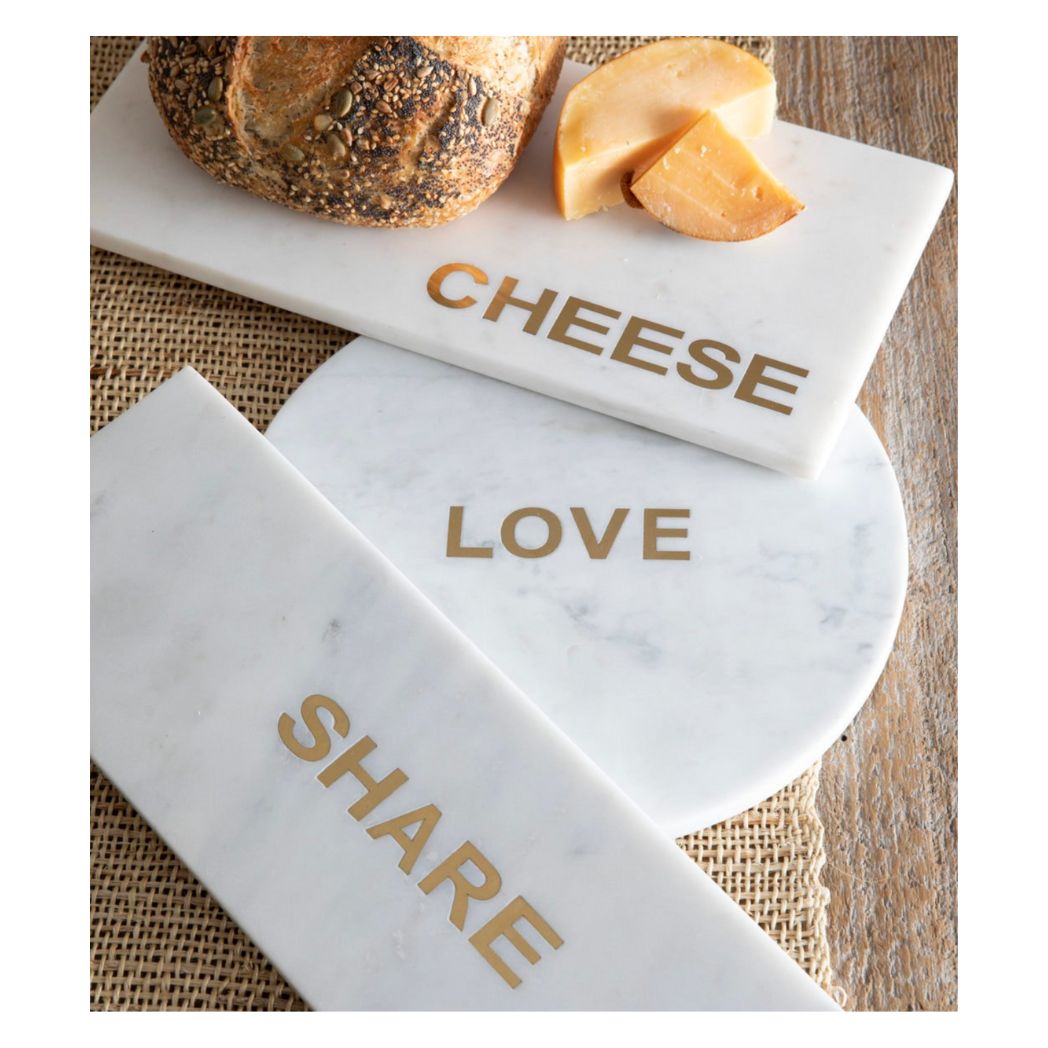 'Cheese' Cheese Marble Board