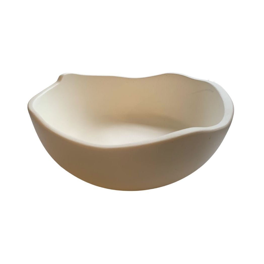 Ceramic White Freeform Bowl- 3 Sizes