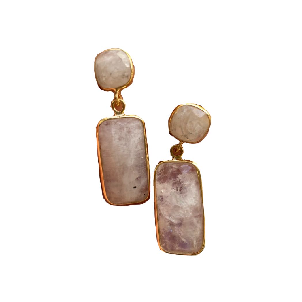 Double Gemstone Earring