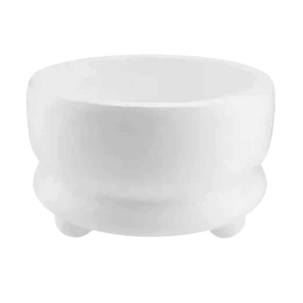 White Bowl with Feet- Large