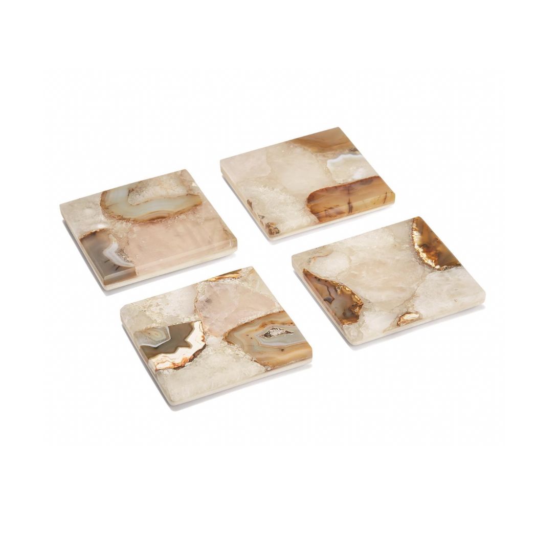 Agate Coasters - Set of 4