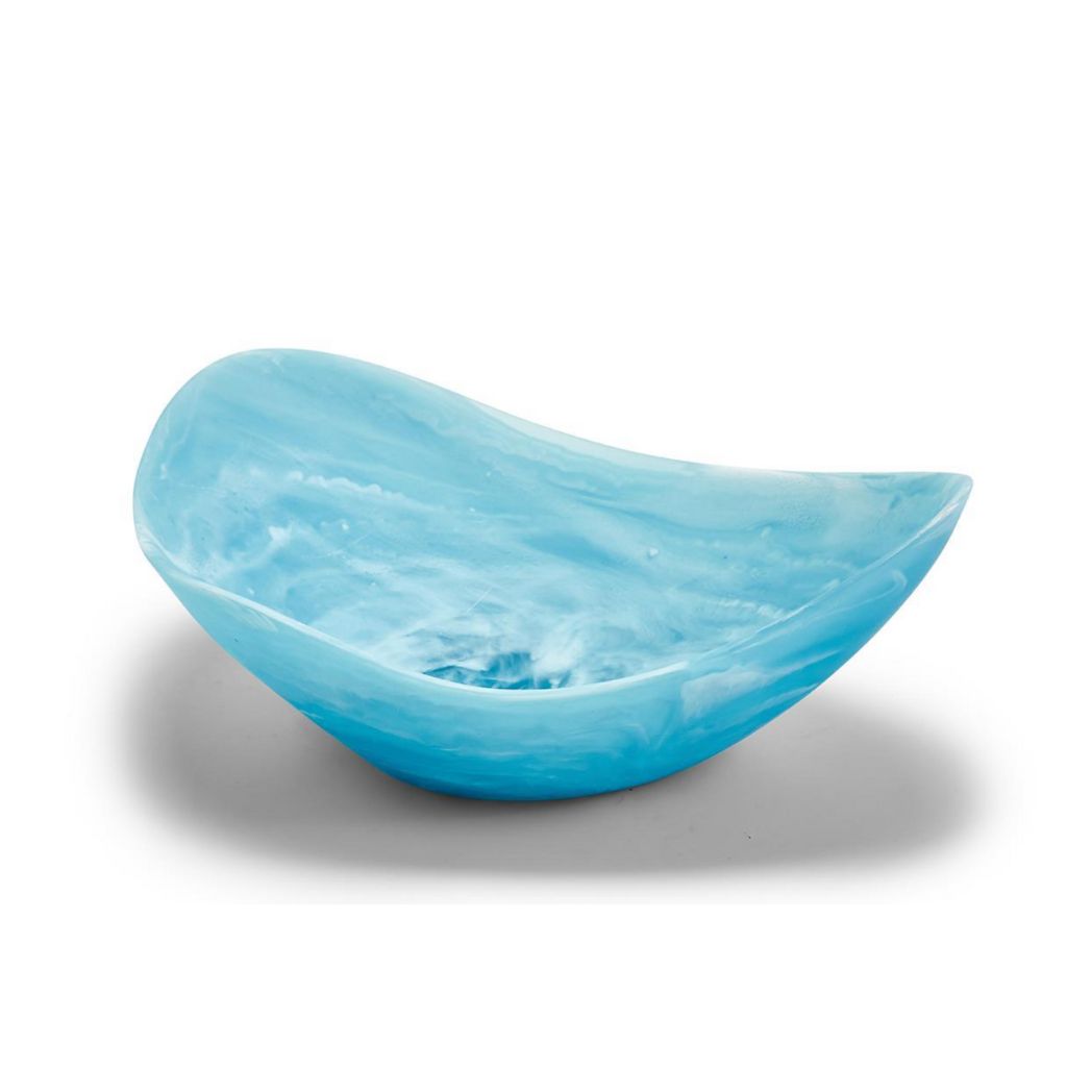 Marbleized Organic Shaped Bowl - Resin