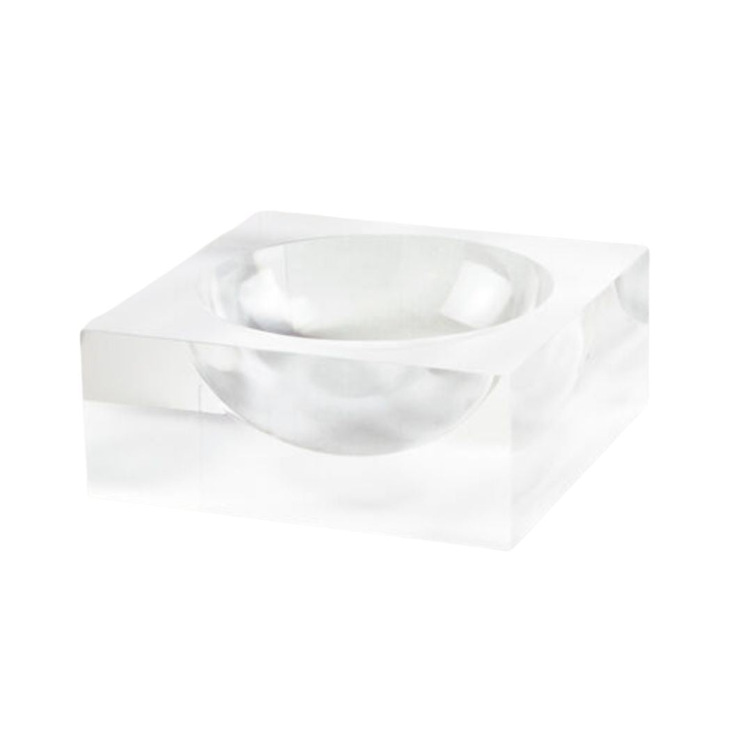 Acrylic Cube Candy Dish with Color Center