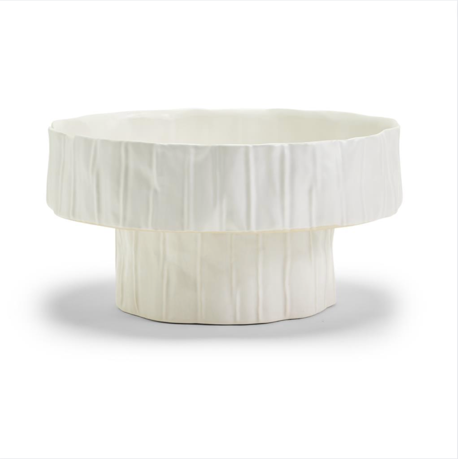 White Pedestal Bowl