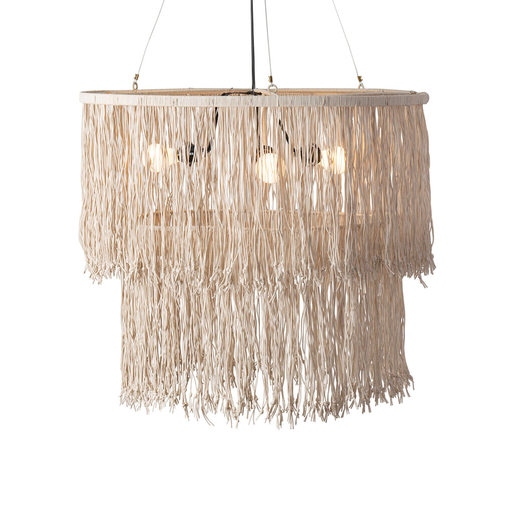 Fringe Drum Chandelier